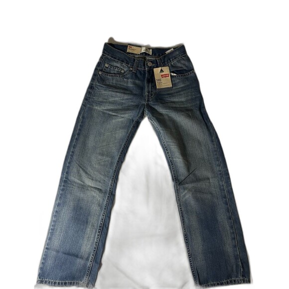 Levi's 505 Straight Leg Medium Wash Regular Fit Women’s Blue Jeans 12 Slim New - Picture 1 of 10